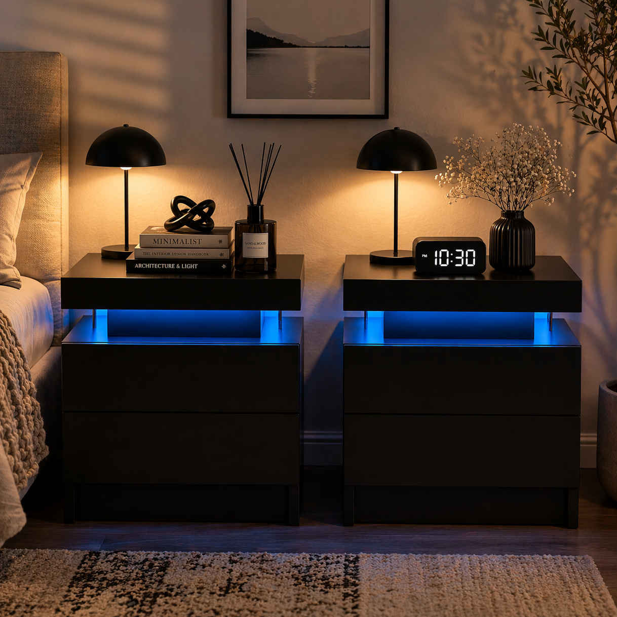 Velaris Glow LED Nightstand Set (2-Piece)
