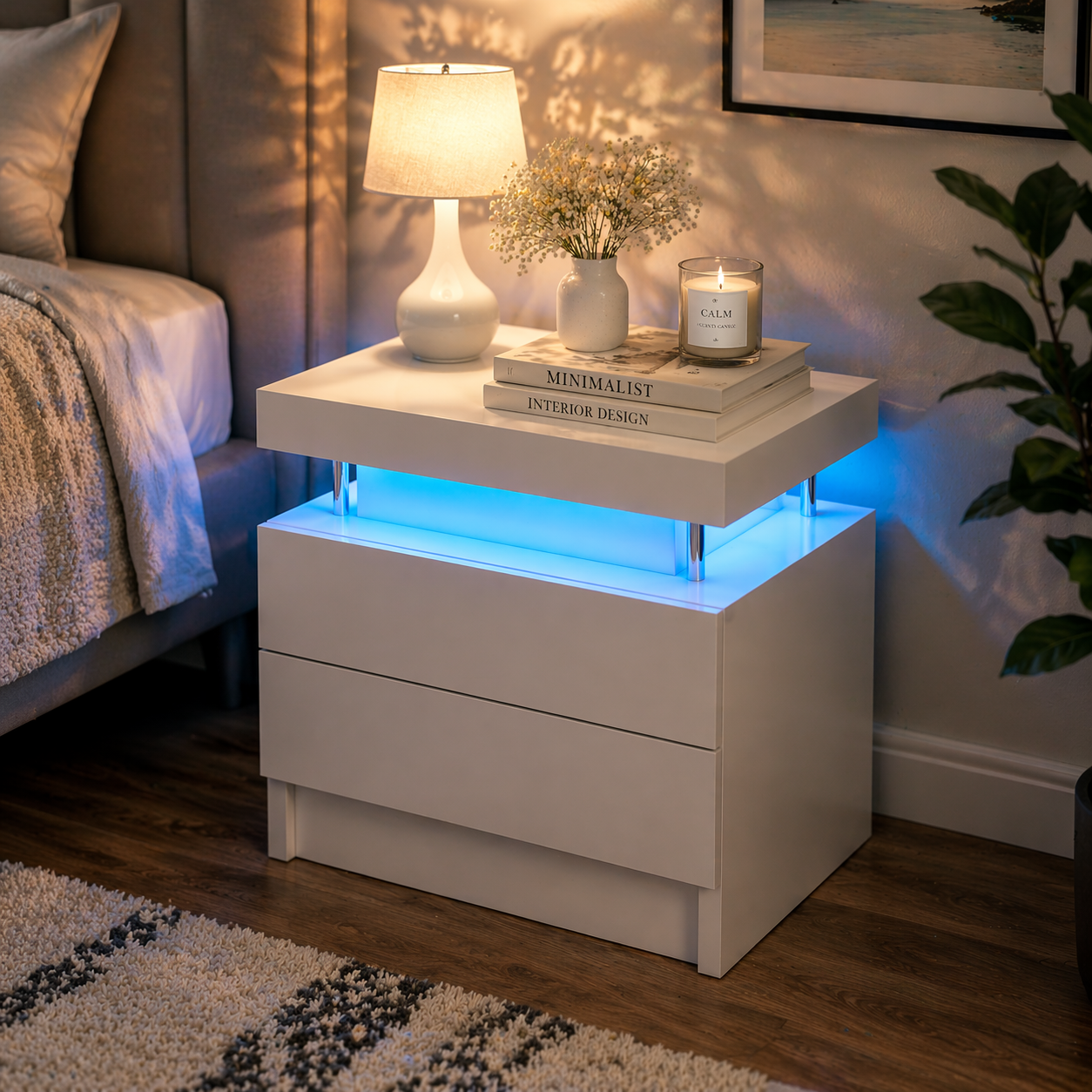 Velaris Glow LED Nightstand Set (2-Piece)