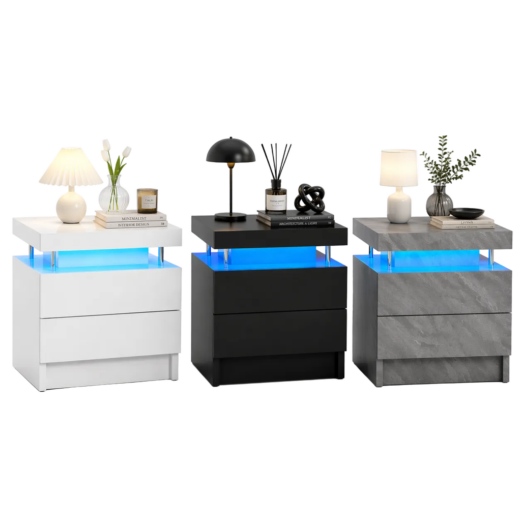 Velaris Glow LED Nightstand Set (2-Piece)